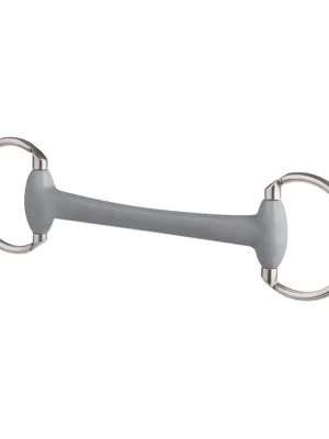 Beris Gebisse Olivenkopfgebiss, Stange soft, Ring 7,5cm - Silber/Grau Heißes Angebot