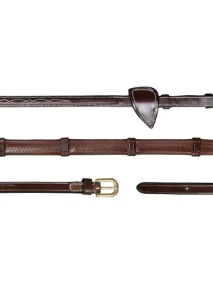 Dy'on Gummizügel mit Lederstegen 16mm - braun Direktkauf