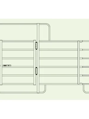 Growi Comfort-Line Panel ausziehbar / verstellbar mit Tor - Silber Bestseller