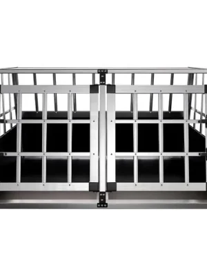 Hauptner Hundetransportbox aus Aluminium Grösse L-X - Schwarz Ausverkauf
