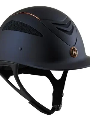 Direkt Vom Hersteller One K Reithelm Defender Pro Matt Rosegold Pipe - blau - Glacier-deepsea