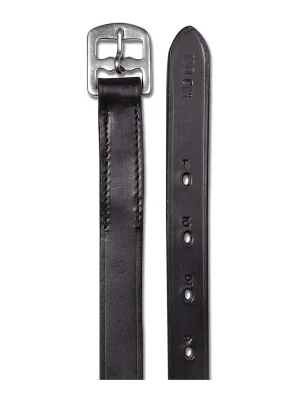 Billig Star Steigbügelriemen Leder 2.5 cm - Schwarz