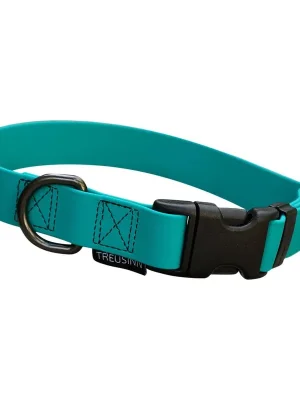 Top-Preis Treusinn. Hundehalsband verstellbar Biothane STAY - petrol