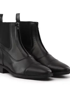 Angebot Dy'on Stiefeletten mit Frontreißverschluss - Schwarz