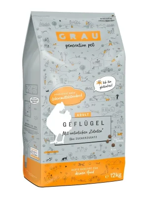 Grau - Generation Pet Trockenfutter Geflügel - Natur Super-Preis