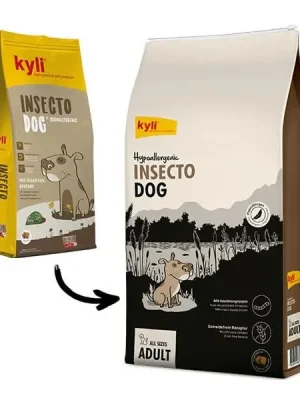 Beliebt Kyli Trockenfutter Insecto Dog hypoallergen - Gelb