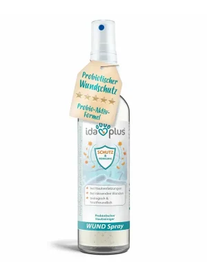 Geprüft IdaPlus Wundspray für Hunde, Katzen & Pferde - Schutzschild bei Hautverletzungen - Weiss/Blau