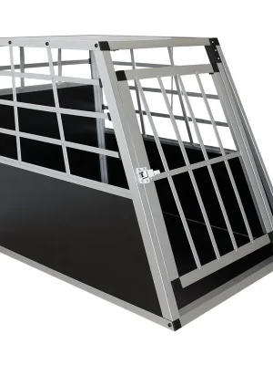 Hauptner Hundetransportbox aus Aluminium Grösse L - Schwarz Billig