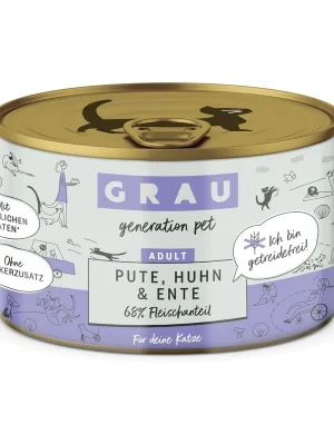 Preis Gesenkt Grau - Generation Pet Nassfutter Pute, Huhn und Ente