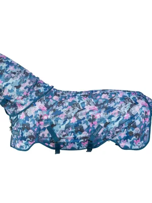 Direktkauf Soulhorse Decken-Set Fliegendecke Crazy Connection mit Halsteil - Blau/Petrol/Rosa / Blau/Petrol/Rosa