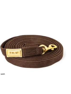 F.R.A Longierleine pardi Baumwolle 28mm - Braun Gratis Versand