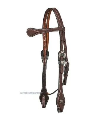 Jetzt Kaufen Western Imports Westernzaum mit Flower Buckle - Dark Brown