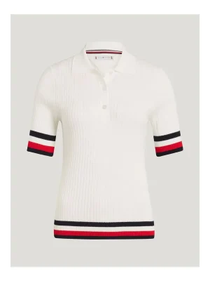 Kracherpreis Tommy Hilfiger Equestrian Pullover Polo Lenox Damen - Ecru