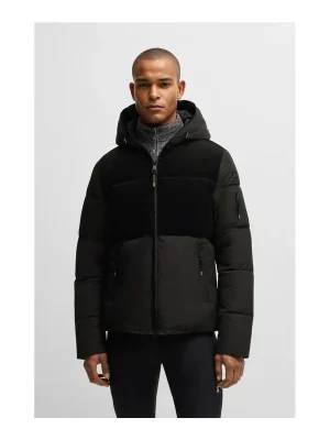 Sonderaktion BOSS Equestrian Steppjacke Tomas wetterbeständig - Black