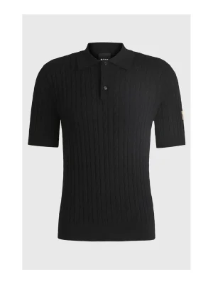 Bestpreis BOSS Equestrian Polo Strick Lewis Herren - Black