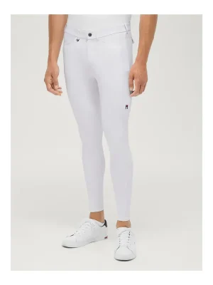 Meistverkauft Tommy Hilfiger Equestrian Reithose Stanton Kniebesatz Herren - Optic White