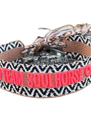 Bestseller Soulhorse Stoffarmband "Team Soulhorse" - Beige