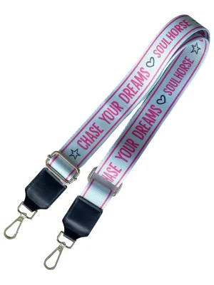 Billig Soulhorse Taschenriemen "Chase your dreams"  - Light Mint/Pink