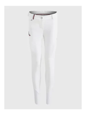 Kostenloser Versand Tommy Hilfiger Equestrian Reithose Performance Kniegrip Damen  - Th Optic White