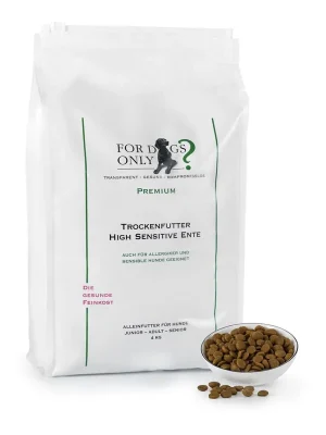 For Dogs Only? Trockenfutter High Sensitive Ente Rabatt