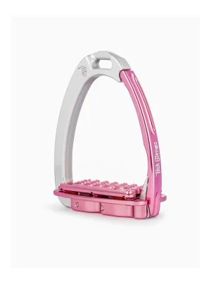 Finale Aktion Tech Stirrups Sicherheitssteigbügel Venice Plus Evo - Silber/Pink