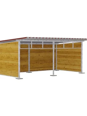 Begrenztes Angebot Growi Weidehütte – 7,0 x 3,5 m  - Braun
