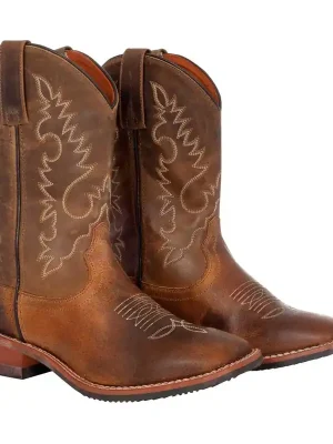 Preiswert Pool's Westernstiefel 696 - Braun