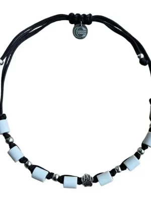 Top-Angebot Carolina Corrodi EM-Zeckenhalsband aus Tau mit EM Perlen - Schwarz