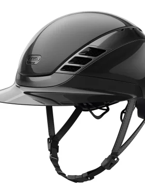 Abus Reithelm AirLuxe Chrome Long Visor - Black Shiny Jetzt Kaufen