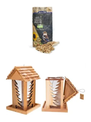 Kostenfreie Lieferung Lyra Pet Vogelfutterhaus mit Fettfutter