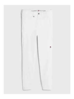 Begrenztes Angebot Tommy Hilfiger Equestrian Reithose Kniebesatz Pro TH Herren - Optic White