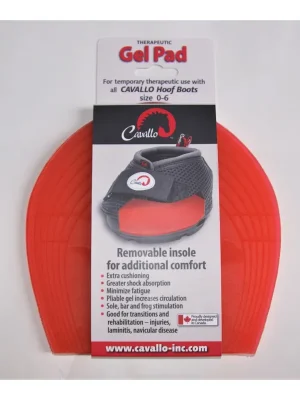 Finale Aktion Cavallo Horse & Rider Hufschuhe Gel Pad Einlegesohle - rot