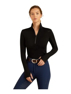 Ariat Cheviot 1/4 Zip Baselayer - Black Knallerangebot