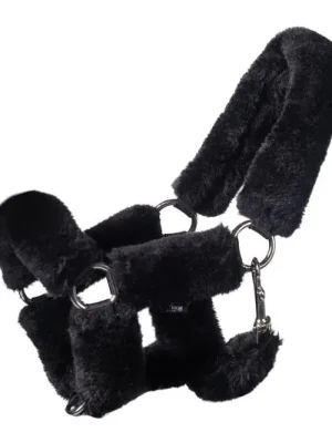 Angebot HKM Halfter mit Kunstfell Hobby Horsing - Schwarz