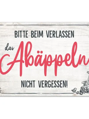 Bestseller Soulhorse “Abäppeln” Stallschild Holzoptik - Holzoptik