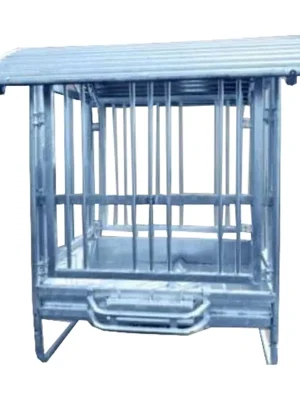 Hauptner Viereckraufe Hobby mit Sicherheitsfressgitter - Silber Sichere Zahlung