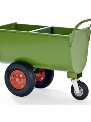 Growi Futterwagen Typ 180 Liter mit Trennwand - Grün Sonderaktion