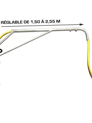 Equip Horse Verstellbares Duschset - Silber Markenware