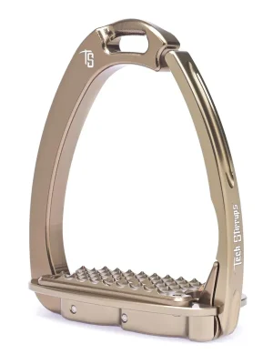 Günstig Tech Stirrups Sicherheitssteigbügel Venice Dressage Sloped - Braun