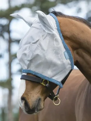 Begrenztes Angebot Horseware Masque Anti-mouche Amigo Fly Mask - Gris/Gris foncé , kleines Pony