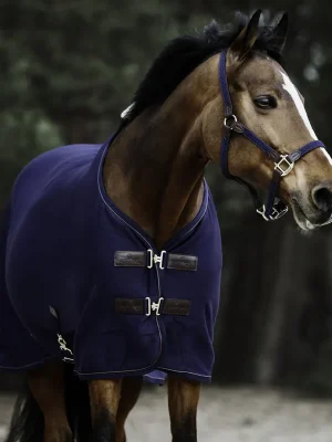 Abverkauf Kentucky Horsewear Cooler Fleece Rug Tiny - Bleu marine , 80