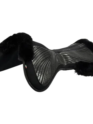 Acavallo CC Gel & Memory Foam Half Pad peau de mouton - noir Bestpreis