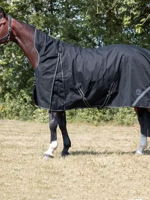 Abverkauf HKM Couverture de pluie Innsbruck HighNeck 1200D avec polaire 0g - noir , 115