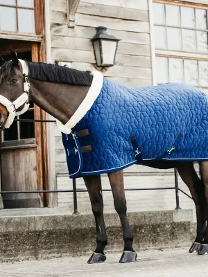 Abverkauf Kentucky Horsewear Couverture d'écurie Samt 160g - Marine , 145