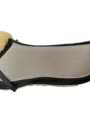 Euroriding AirTec Plus Sattelkissen Lammfell - creme-schwarz/schwar, S Rabatt