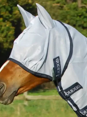 Aktuell Bucas Buzz-Off Fly Mask - silver/blue - Fliegenmaske , 105