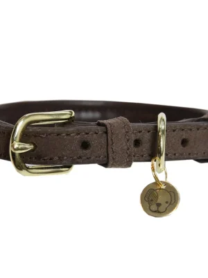 Bestpreis Kentucky Dogwear Halsband Dog Collar "Velvet Leather" - Brown  , XL