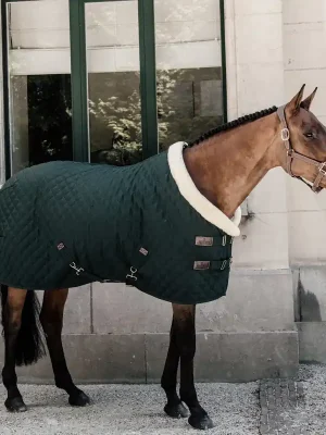 Zertifiziert Kentucky Horsewear  Turnierdecke 160g - Dunkelgrün , 155