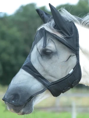 Aktuell Busse Fliegenmaske FLY COVER PRO GAP II - schwarz , kleines Pony