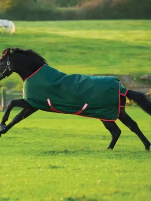 Bestpreis Horseware Rambo Original Turnout Lite 0g - Green/Red , 115